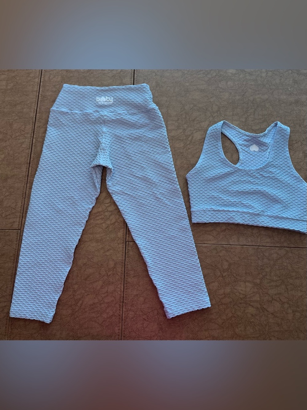 Booty by Brabants set One Size light blue croc skin